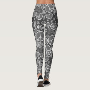Leggings Symbole de la paix Hipster Pacifisme