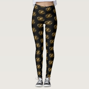 Leggings Symbole d'infini doré