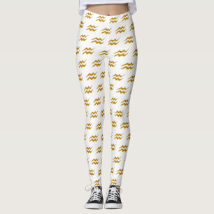 Leggings Symbole d'or Aquarius Golden Zodiac