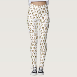Leggings Symbole d'or de signe d'or de zodiaque de signe de