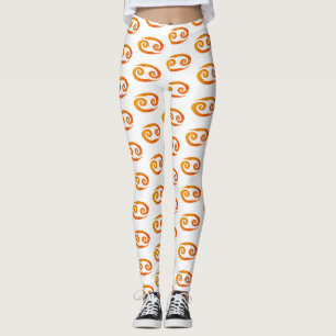 Leggings Symbole doré du symbole du cancer Golden Zodiac