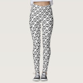 Leggings Symbole du cancer Zodiaque Standard par Kenneth Yo (Devant)