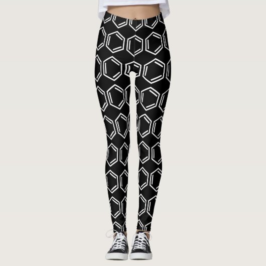 LEGGINGS SYMBOLE DU CYCLE DE BENZÈNE (Devant)