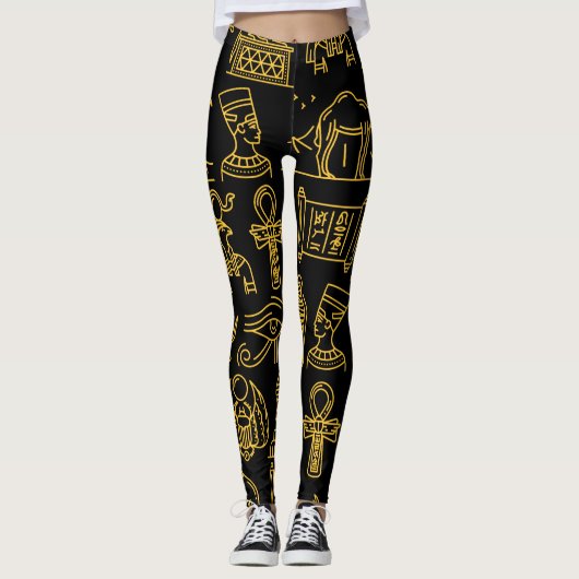 Leggings SYMBOLE HIÉROglyphique égyptien Motif (Devant)