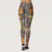 Leggings SYMBOLE HIÉROglyphique égyptien Motif pharaon (Dos)