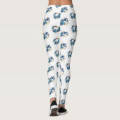 Leggings Symbole infini de papillons Morpho bleus (Dos)