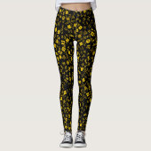 Leggings Symbole jaune et noir (Devant)