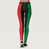 Leggings Symbole panafricain du drapeau mode Coeur & Unia (Dos)