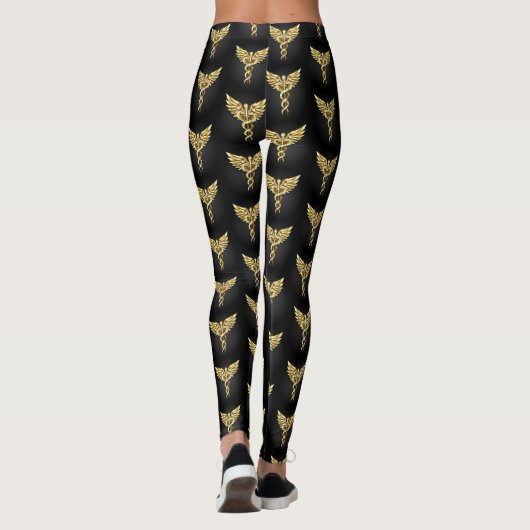 Leggings Symbole Polygonal Or Caduceus (Dos)