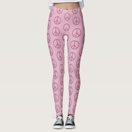 Leggings SYMBOLE rose DE LA PAIX (Devant)