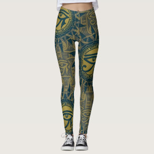 Leggings Symbole solaire de l'Œil de Râ de l'Égypte antique