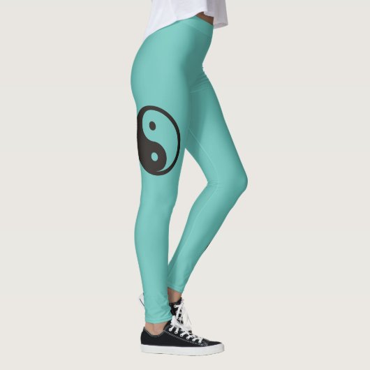 Leggings Symbole Yin Yang - tatouage solide (Droite)