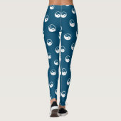 Leggings Symbole Yin Yang - tatouage solide design 2 (Dos)