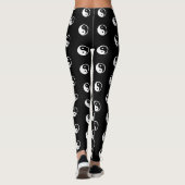 Leggings Symbole Yin Yang - tatouage solide design 2 (Dos)