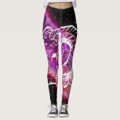 Leggings Symbole zodiaque de la constellation des baies ros (Devant)