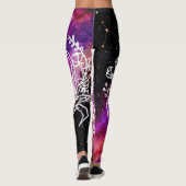 Leggings Symbole zodiaque de la constellation du cancer vio (Dos)