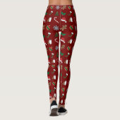 Leggings Symboles de Noël joli (Dos)