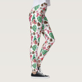 Leggings Symboles de Noël Rouge et Vert (Droite)