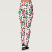 Leggings Symboles de Noël Rouge et Vert (Dos)
