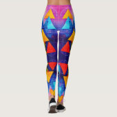 Leggings Symboles géométriques Abstrait #10 (Dos)