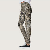 Leggings Symboles historiques anciens Style de tatouage (Gauche)