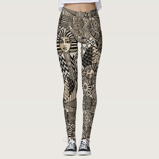 Leggings Symboles historiques anciens Style de tatouage (Devant)