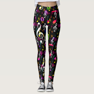 Leggings Symboles musicaux Design Motif