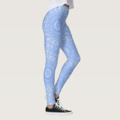 Leggings Symétrie Mandala Bleu Centaurée (Droite)