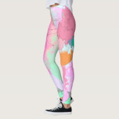 Leggings Symétrie orientale psychédélique Art Abstrait (Gauche)