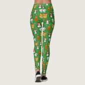 Leggings Sympa Chien de Noël Motif (Dos)