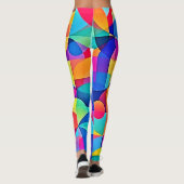 Leggings Symphonie de couleurs géométriques (Dos)