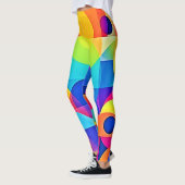 Leggings Symphonie de couleurs géométriques (Gauche)