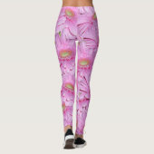 Leggings Symphonie de Gerberas roses, (Dos)