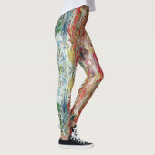 Leggings Symphonie du Chaos - Palette de l’artiste Abstrait (Droite)