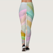 Leggings Symphonie pastel de rubans flottants et légers (Dos)