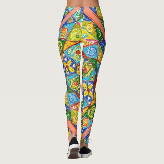 Leggings Système Abstrait (Dos)