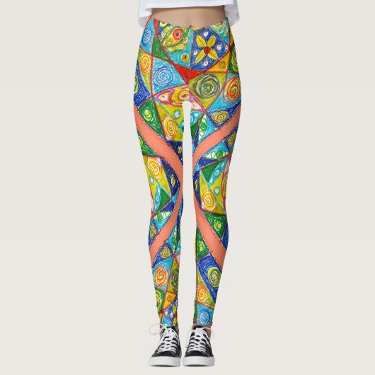 Leggings Système Abstrait (Devant)