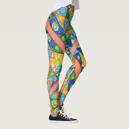 Leggings Système Abstrait (Droite)