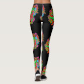 Leggings T-Rex psychédélique (Dos)
