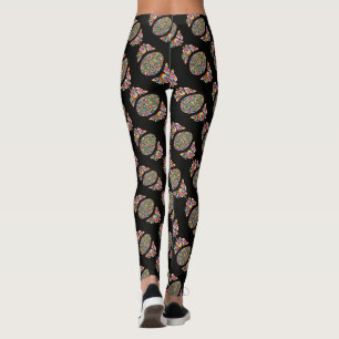 Leggings T-Shirt Bio pour Enfants Motif Psychédélique Œuf d