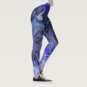 Leggings Tableau abstrait bleu (Droite)