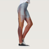 Leggings Tableau Abstrait, mur en béton coloré. (Droite)