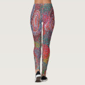 Leggings Tableau de points par des artistes autochtones aus (Dos)