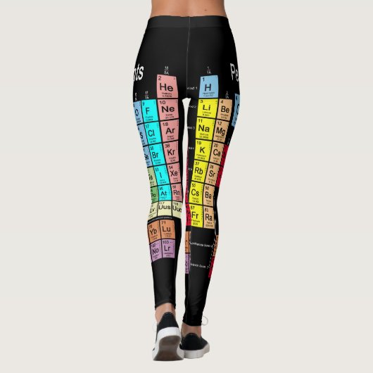 Leggings Tableau périodique des éléments (Dos)
