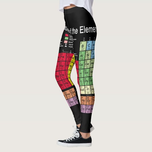 Leggings Tableau périodique des éléments (Gauche)