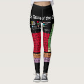 Leggings Tableau périodique des éléments (Devant)