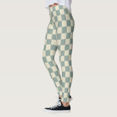 Leggings Tableau vert et jaune pâle (Gauche)