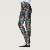 Leggings Tableau Whimsical Halloween de Cairn Terrier Chien (Gauche)