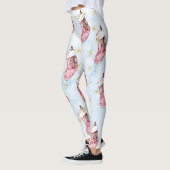 Leggings Tableaux d'art de Noël (Gauche)