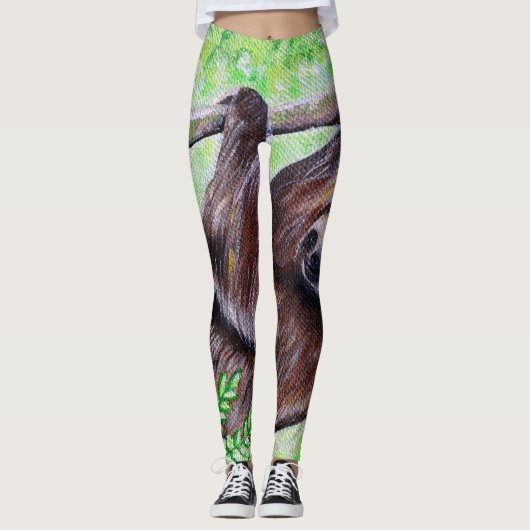 Leggings Tableaux de fentes (Devant)